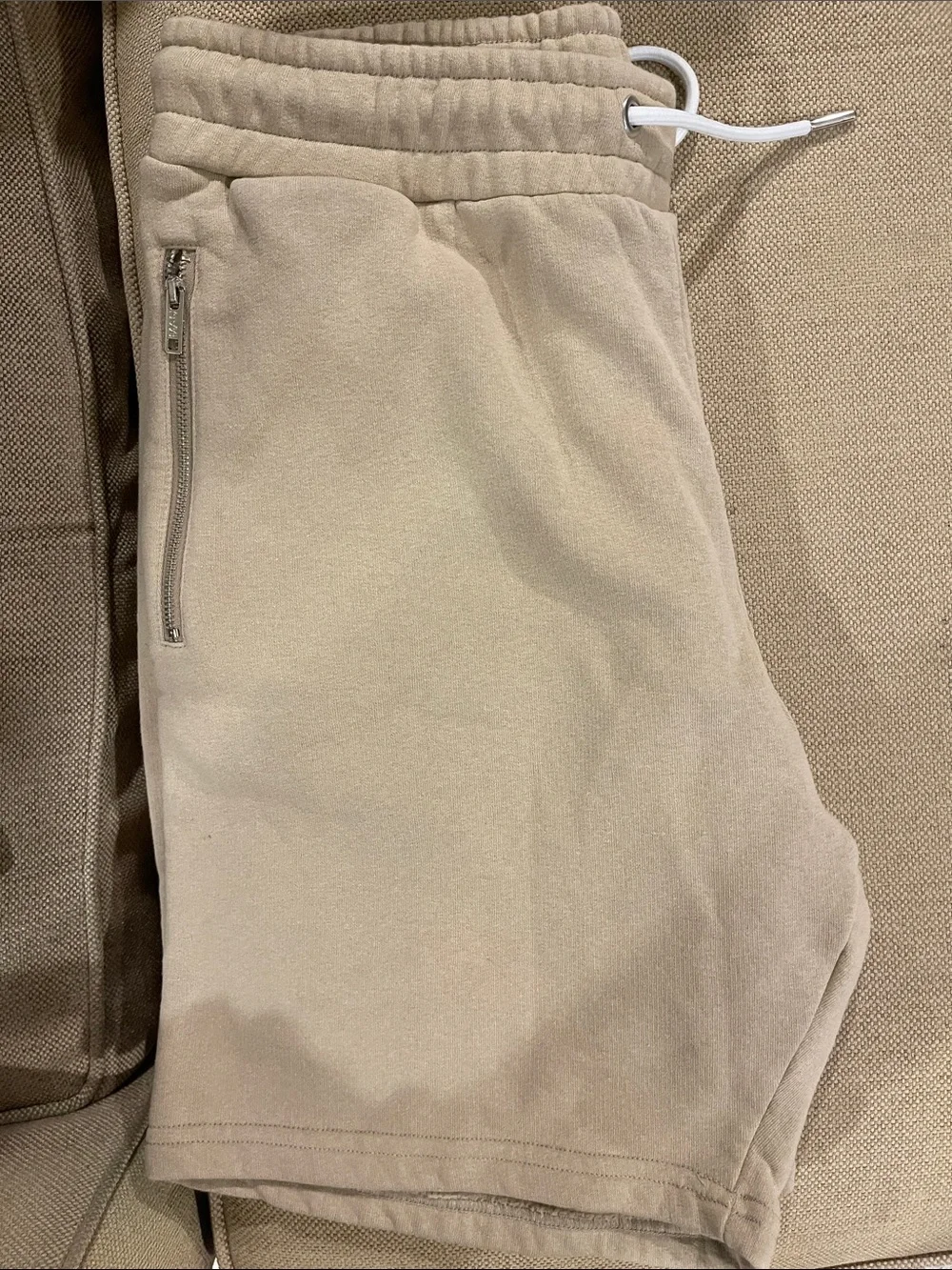 MAN Men's Tan Athletic Drawstring Shorts